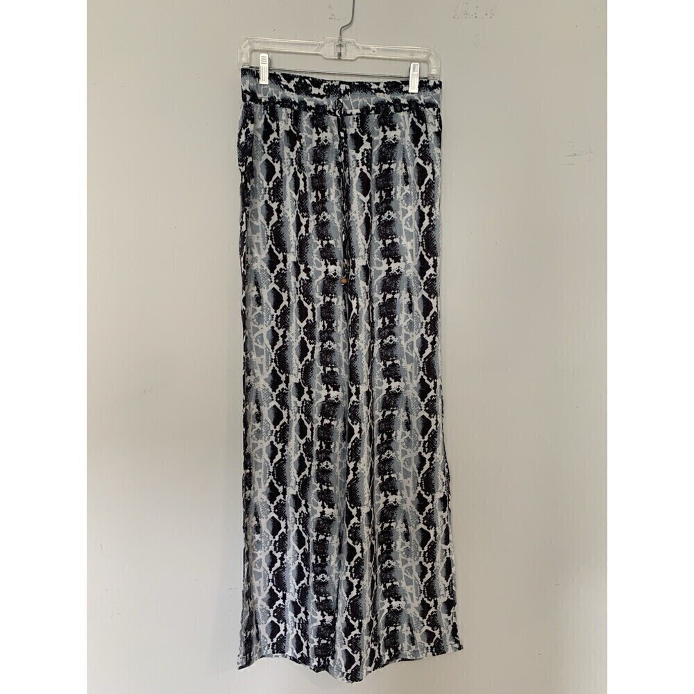 She's Cool Palizzo Pants Snakeskin Print Wide Leg Size Large Tall